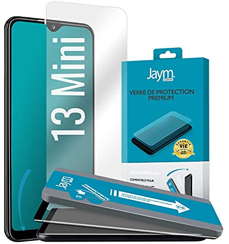 JAYM - Verre Trempé Premium pour Apple iPhone 13 Mini - Plat 2.5D - Garanti à Vie Renforcé 9H Ultra Résistant Qualité supérieure Asahi - Applicateur sur Mesure Inclus