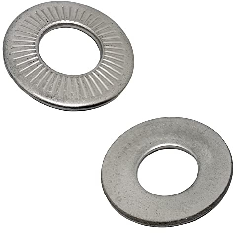 M12 304 Stainless Steel Belleville Spring Disc Washer Steel Anti-Skid Flat Gasket Steel Anti-Loosening Washer(10pcs)