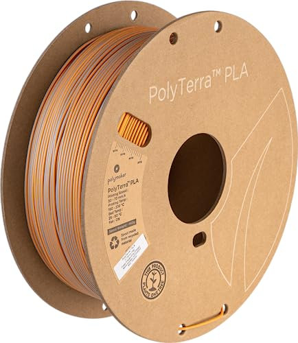 Polymaker Polyterra PLA Dual Color - 1.75mm - 1kg - Foggy Orange (Grey-Orange)
