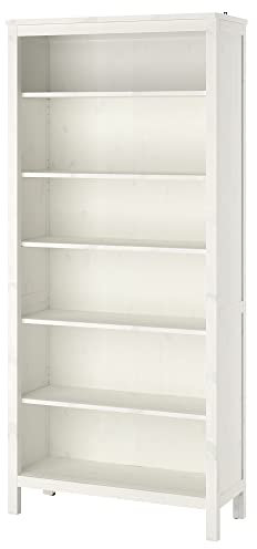 Ikea HEMNES Bücherregal, 90x197 cm, weiß gebeizt