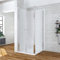 AQUABATOS® 100x90 x 195 cm Duschkabine Eckeinstieg mit Pendeltür und Seitenwand aus 6mm ESG Sicherheitsglas mit Nanobeschichtung, Eckdusche Schwingtür Drehtür Duschtür Nischentür Dusche