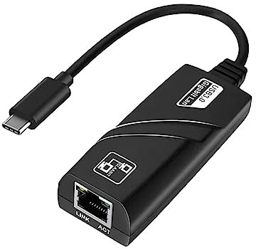 Yummici Adaptador USB c a Gigabit Ethernet - Adaptador De Red LAN 1000 MBps No Need To Install Driver USB c a Rj45 Gigabit Ethernet Compatible Windows, Mac Os, Chrome Os, Android Os