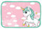 Tovaglietta Morbida Ripiegabile Sottopiatto Impermeabile CM.30X40 (Unicorno)