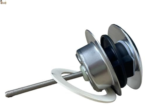 BricoLoco.com Tapón Lavabo Click clack Universal. Sistema de Mecanismo de Muelle Clic clac para convertir tapón Convencional de Rejilla en válvula Click clack. Lavabo, bañera, Fregadero (1)