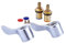 2 Pcs Replacement Tap Valves Brass,Tap Cartridge Replacement Mixer Tap Cartridge with Metal Lever Heads Universal 1/2 Replacement Tap Valves for Kitchen Bathroom Tap (2 Set)