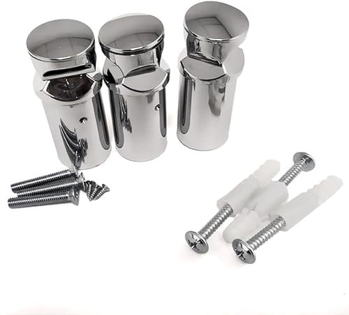 Radiator Accessories,Towel Rail Radiators Universal Brackets Chrome,White,Black, Radiator Valves (Chrome Triples Brackets Only)
