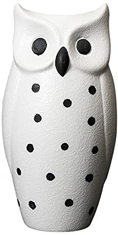 Eulenvasen – Dekorative Blumenvase – Blumentöpfe, Nordische Moderne Vase – Dekoration, Eule, Dekorative Keramik-Desktop-Basteldekoration (Mattweiß)