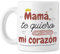 DÍA DE LA MADRE (REGALOS PARA EL DÍA DE LA MADRE - Maternidad - Tazas Originales Para Regalar-Regalo DIA DE LA MADRE - Mamá, te quiero. Cerámica Blanca)