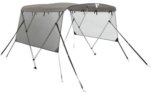 vidaXL 3-Bow Bimini-Top mit Mesh-Seitenteilen 183x(185-198) x137 cm