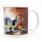 DESSAPT Arts - Château de CHAMBORD - Mug en Céramique 325 ml - Tasse-Cadeau Unique avec les Magnifiques Vues du Château - Imprimé en France - Cadre Raffinement Bordeaux