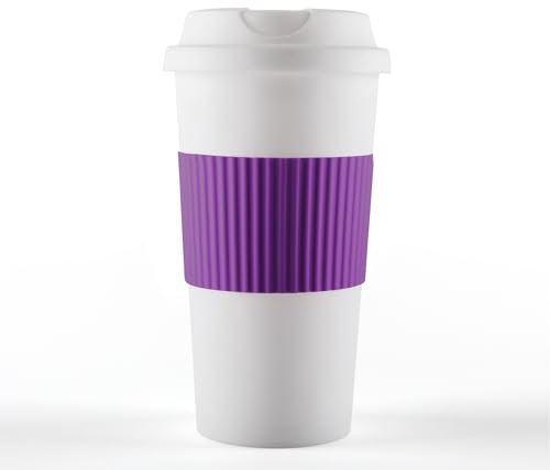 Neon Kactus Travel Coffee Mug| Double-Walled, Reusable Coffee Cup with Leakproof Lid | Insulated Coffee Tumbler | Travel Mug | Food-Grade Silicone Seal & Sleeve | Supernova 3.0,16oz