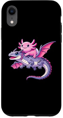 Hülle für iPhone XR Anime Kawaii Axolotl Dragon
