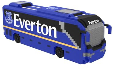 FOCO Offizielles Lizenzprodukt Everton FC BRXLZ-Steine 3D-Fußball-Reisebus BAU-Set