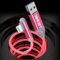 Cavo Ricarica iPhone a Flusso LED,[Certificato MFi] Caricatore USB Lucido 3A Cavo USB Auto di Dimensioni ridotte, Caricatore LED Per Apple iPhone 14 13 12 11 Pro Max XR X XS 8 7 Pad Air 2/Pod