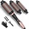 Terviiix Thermal Brush Set 3-in-1, One Temp 200℃ Heiße Bürste für mittleres bis dickes und grobes Haar, schnell aufheizende keramische Hot Brush, austauschbare Thermobürste, Dual-Spannung
