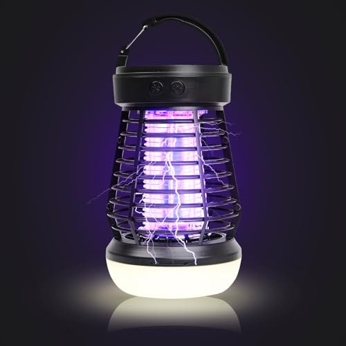 Cveenk Mückenschutzlampe Camping Laterne Insektenvernichter, IPX6 Wasserdichte Moskito Repellent Lampe Camping Laterne, USB Campinglampe Zeltlampe für den Innen- und Außenbereich