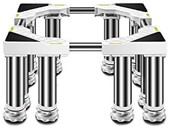 ABNNHK Washing machine base Washing Machine Stand Base with 4/8/12 Strong Legs Telescopic Length 65-80cm Air Conditioner Base Tumble Dryers Stand Refrigerator Holder Bracket Anti Vibratio