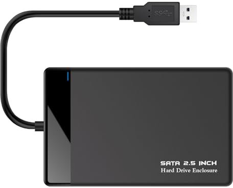 Carcasa externa USB 3.0 para discos duros de 2.5 pulgadas para discos duros de 6.3 cm para PC y portátil