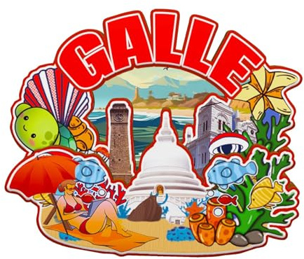 Orlybar Galle Sri Lanka Kühlschrankmagnet aus Holz, 3D-Sehenswürdigkeiten, Reise-Sammelstück, Souvenirs, Dekoration, handgefertigter Kühlschrankmagnet -5414