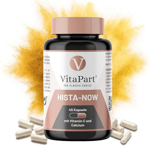 Hista-Now Histaminintoleranz Kapseln – mit DAO-Co-Faktoren zum Histaminabbau, für histaminarme Ernährung, unterstützt Stoffwechsel¹ & Verdauung², glutenfrei, fruktosefrei, histaminfrei