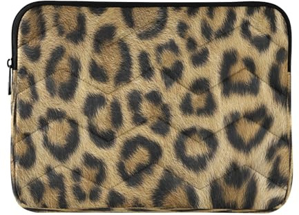 Ewusp Housse de protection imperméable et résistante aux chocs pour ordinateur portable de 16 pouces, motif léopard, 40 x 30 x 2 cm