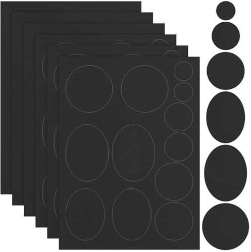 JAXICREY 6 Stück Flicken Selbstklebend Stoff,Selbstklebender Daunenjacke Schwarz,Jacken Reparatur Patch,Selbstklebende für Jacke,Reparaturflicken Textilien für Funktionskleidung Kleidung,Skihose Set