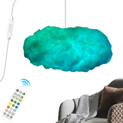 Wolkenlichter für die Decke, mit dynamischer Umgebungsbeleuchtung und Fernbedienung, dekorative Wolkenbeleuchtung für die Decke, Dekoration für Zuhause, Schlafzimmer, Wohnzimmer, Arbeitszimmer
