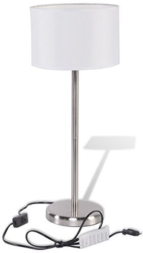 Grundig Tischlampe edelstahl rund 58 cm 38195