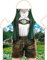 Schürze Lederhose bayerische Tracht ER, Küchenschürze, Kochschürze, Grillschürze, Bayern