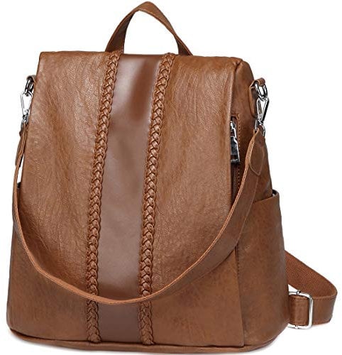 VASCHY Damen-Rucksack, braun, one size, Handrucksäcke