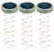 3er Pack Solar Einmachglas Deckeleinsatz LED Einmachglas Solarlicht für Glas Mason Deckel (Color : 2m White)