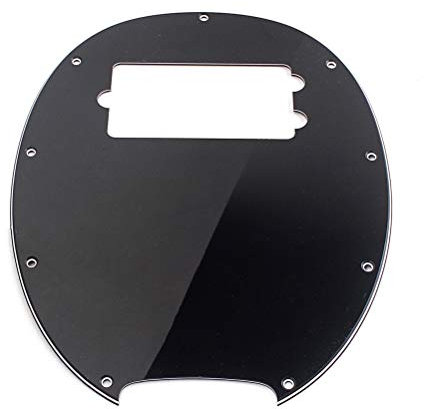 BESPORTBLE 4 Ply 9 Loch Humbucker Pickguard Bass Pickguard Scratch Plate für Musicman Musik Mann Stingray MM Style 4 String E-Gitarre Bass