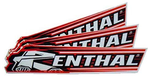 Renthal Logo-Aufkleber, 300 mm, Vinyl, Minimalistisch, Sticker, Rot