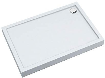Sellon24® Stabilsound® Receveur de douche en acrylique avec support 12 cm 90 x 100 x 12 cm