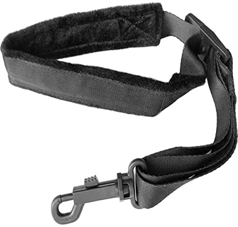 Morneve Tracolla per Sassofono, Fascia per Sax, Cinturino per il Collo, Cinghia Banda Cintura Saxophone, Morbido Lmbottito, Lunghezza Regolabile, Gancio Rotante, Adatto per Alto/Tenore/Soprano Sax