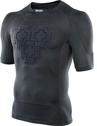 EVOC PROTECTOR SHIRT Schutzkleidung Protektorshirt für Action Sportarten (Größe: M, LITESHIELD PLUS-Rückenprotektor, Schulter- & Brustprotektoren, Trinkblasenfach, Mesh-Einsätze), Schwarz