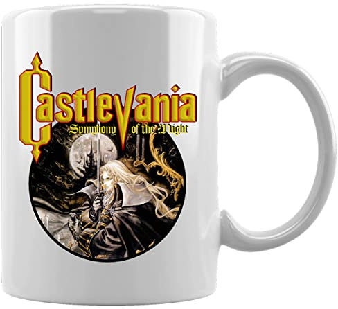 Castlevania Sympony Of The Night Alucard Taza Blanca De Cerámica Hogar De Oficina De La Taza Del Agua Té Café White Ceramic Mug