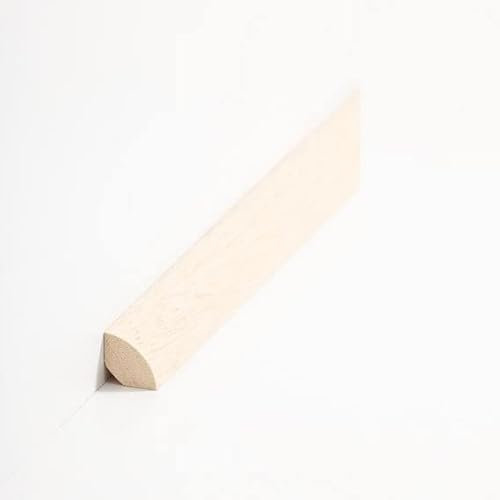 Südbrock | Battiscopa 18.18 | Abachi grezzo | 18 x 18 x 2000 mm | Battiscopa in legno massello | battiscopa | design elegante | 10 metri