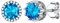 Clou d Oreilles Puce Saphir Bleu Argent 925 Femme 5 mm Mini Oreille Topaz Pierre Rond Bijou Cadeau Maman Zirconium décembre Mignon Pierre Noël Cadeua Fille Amie Mignon Soeur Valentin