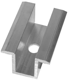 NAKA Aluminium Mittelklemme PV Solarpanelen 30 Stück | Photovoltaik Montageschiene Zubehör für Modulhöhe 25-40 mm | Solarmodul Klemme zur Montage von Aluminiumprofilen 20 mm