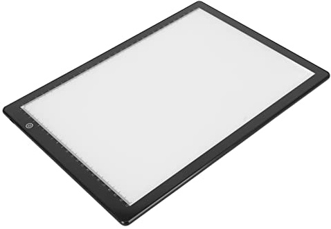 LED-Kopiertafel, Ultradünner Leuchttisch mit Einstellbarer Helligkeit, Stromversorgung über USB und 3400 Lux Zum Nachzeichnen, Diamantmalen, Skizzieren und Animationen