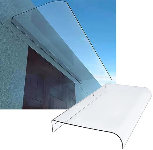 Clear Door Awning Door Window Canopy, Outdoor Rain Shelter Cover, small Window Awning, Polycarbonate Rain Snow Protection Shelter