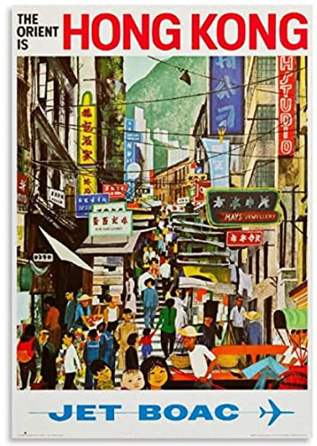 ANSNOW Jigsaw Puzzles 1000 Pieces Wood Assempicture Hong Kong Poster Adults Games Educational Toys