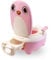 wuuhoo® Kinder Töpfchen Potty - Kinderklo mit herausnehmbarem Behälter, Babytöpfchen, Toilettentrainer für Babys und Kleinkinder ab 2 Jahren rosa - Pingu