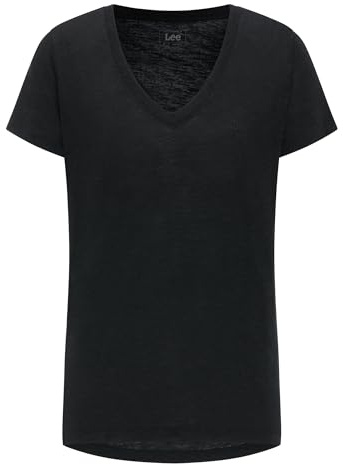 Lee - T Shirt Damen - Regular Fit - V Neck Tee - Zimt