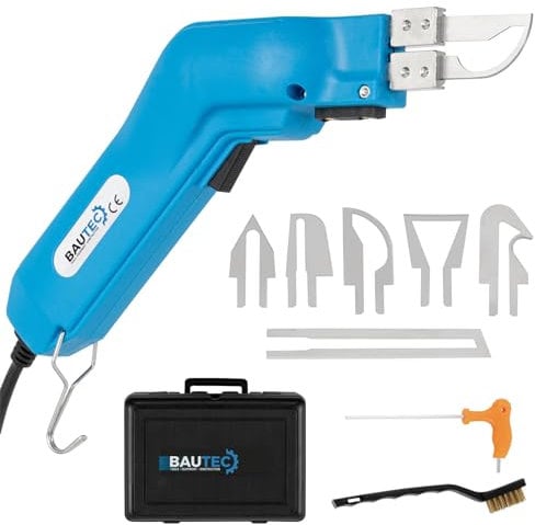 BAUTEC Seilschneider 100 Watt im Kofferset mit 6 Klingen » Heißschneidegerät » Textilschneider » Tauschneider » Heißmesser