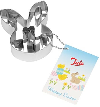 Tala Bunny Cutter, Stainless-Steel Cookie Cutter which is Ideal for Biscuits, Cookie Dough and Pastry, Great for Decorating and Gifting
