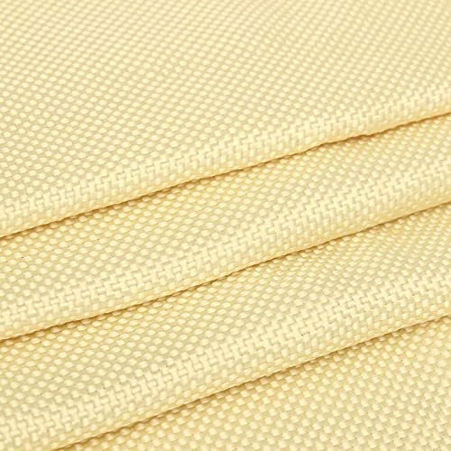 XLJP 100 * 30cm Yellow Kevlar Fiber Fabric 200gsm Fabric Woven Aramid Fiber Cloth Plain 100cm/39.4'' Width