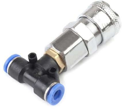 Conector de compresor de aire para junta de tres vías recta para camiones y pistolas de aire en T con accesorios neumáticos
