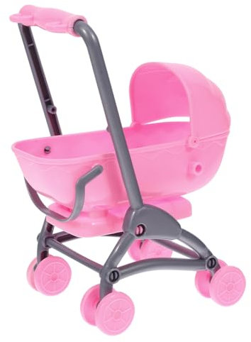 Toyvian Miniatur-Kinderwagen-Spielzeug Puppenhaus-Kinderwagen-Spielzeug Miniatur-Kunststoffwagen-Möbelmodell Für Puppenhausmöbel Kinderzimmer Heimdekoration